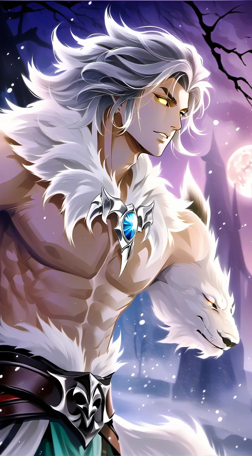 ai character: Max werewolf king background