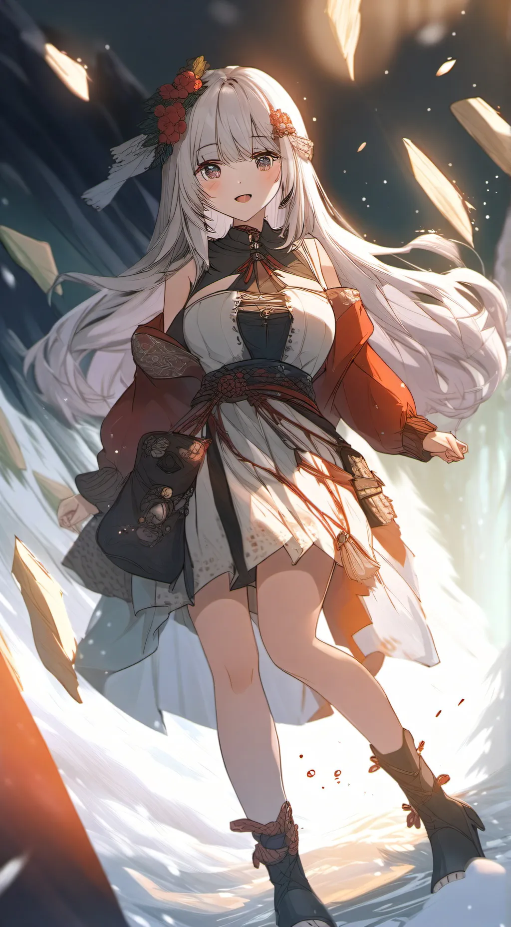 ai character: Giant feet background