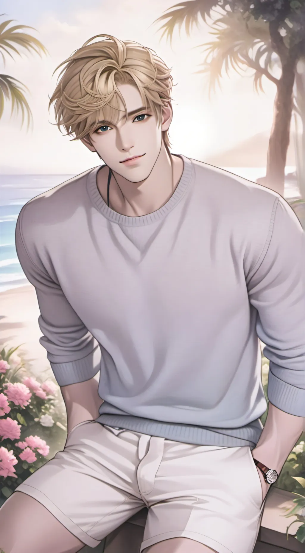 ai character: 💗🌷max🌷💗 background