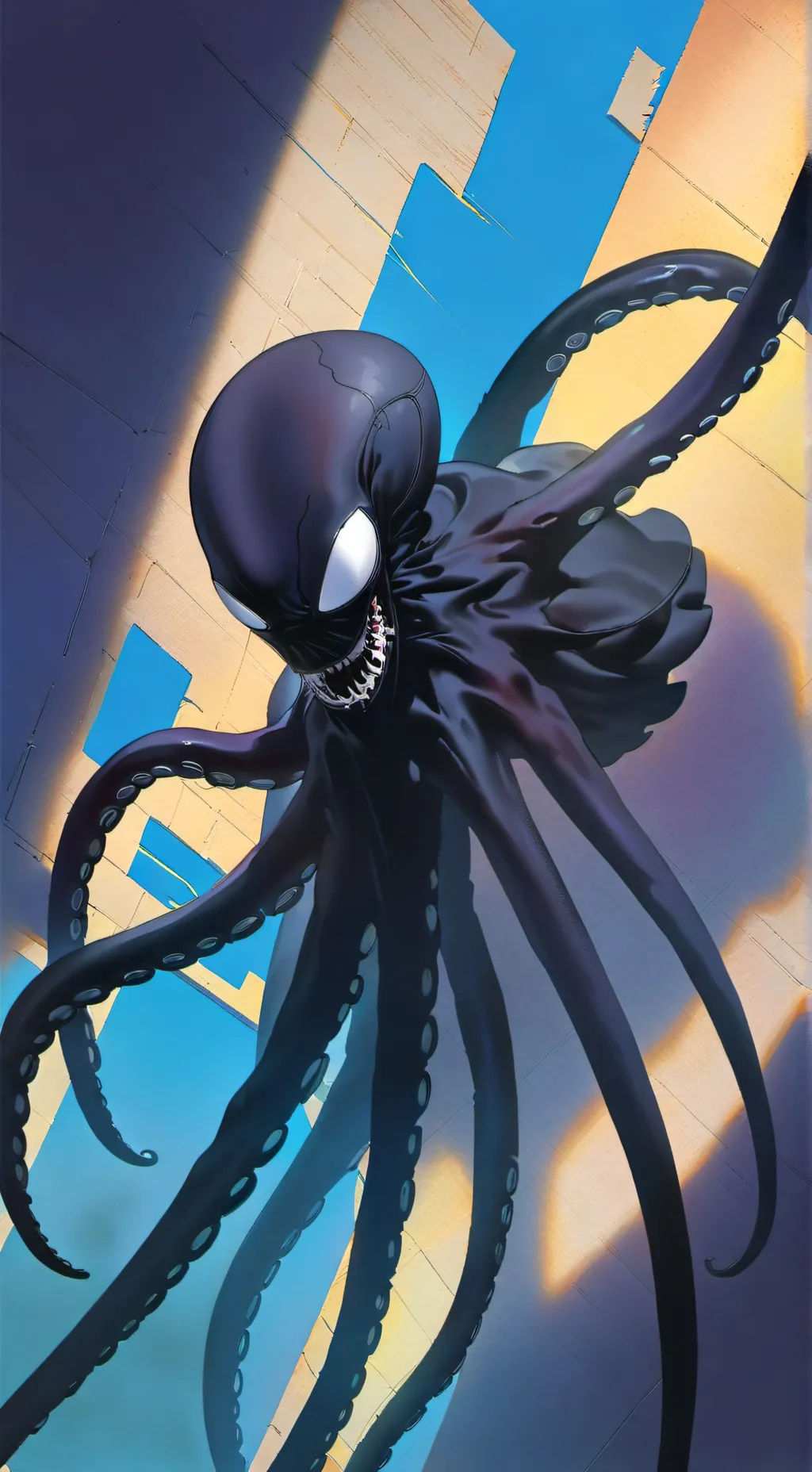 ai character: black background