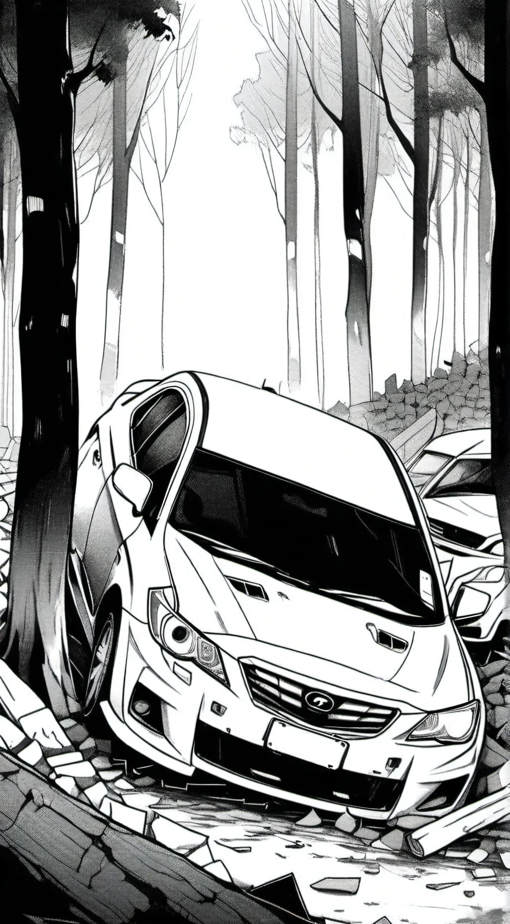 ai character: Jjk Car Crash background