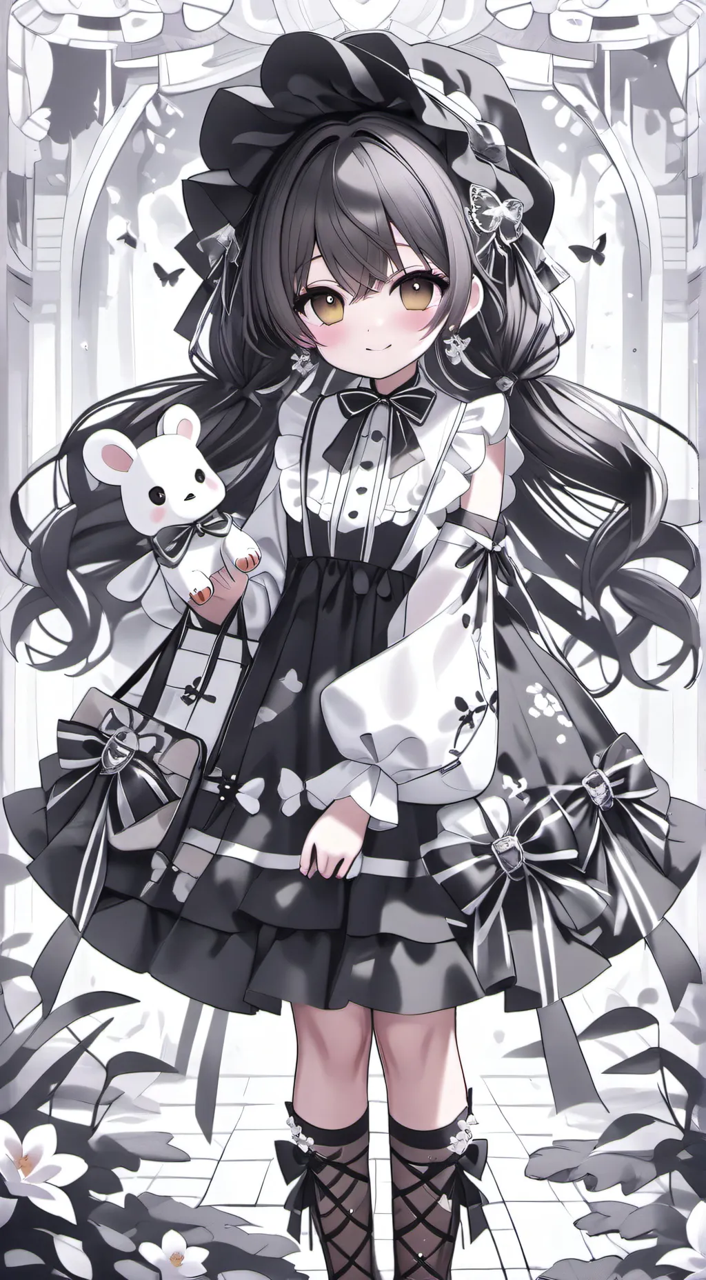 ai character: Creepers mirror  background