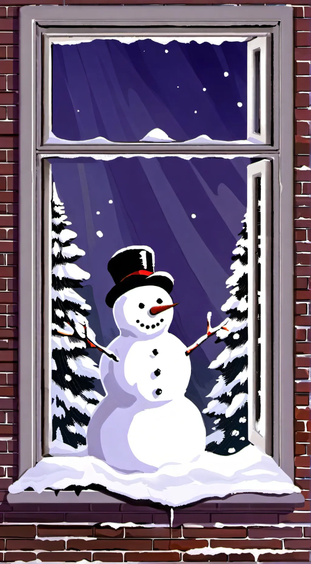 ai character: Mha snow background