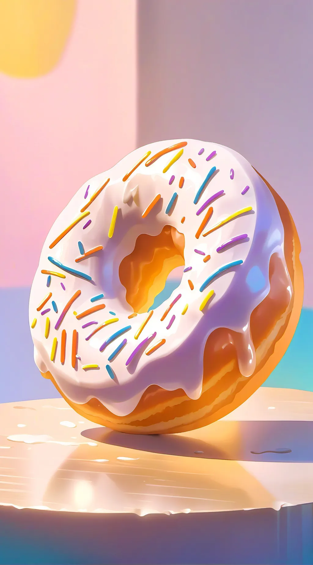 ai character: donut background