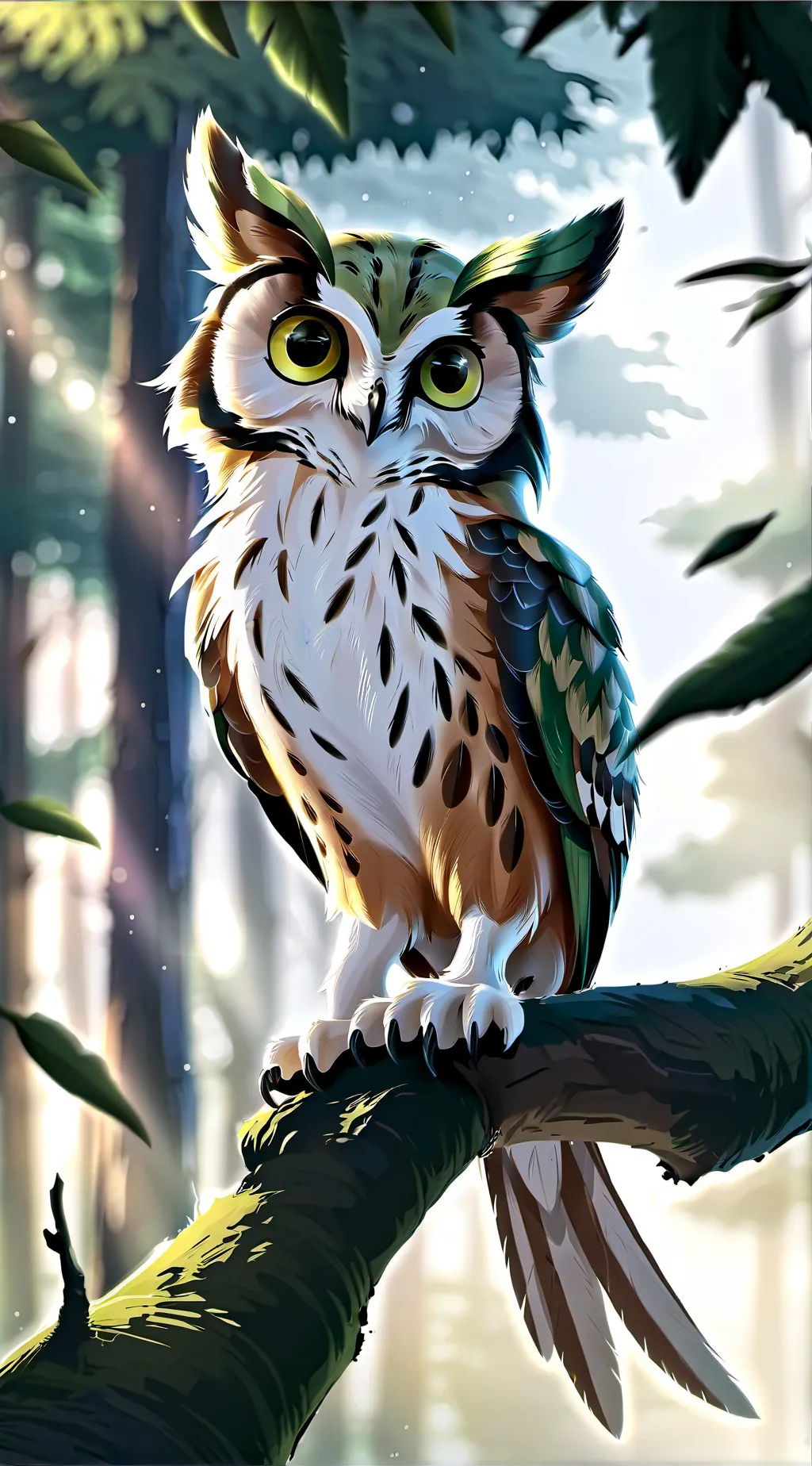 ai character: meowl background