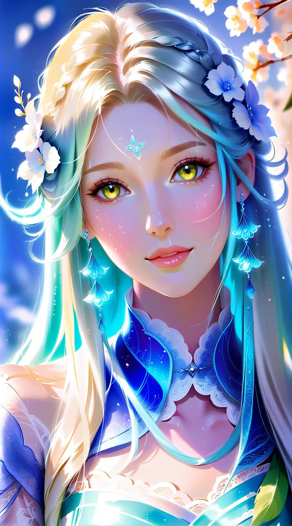 ai character: k pop and demon background