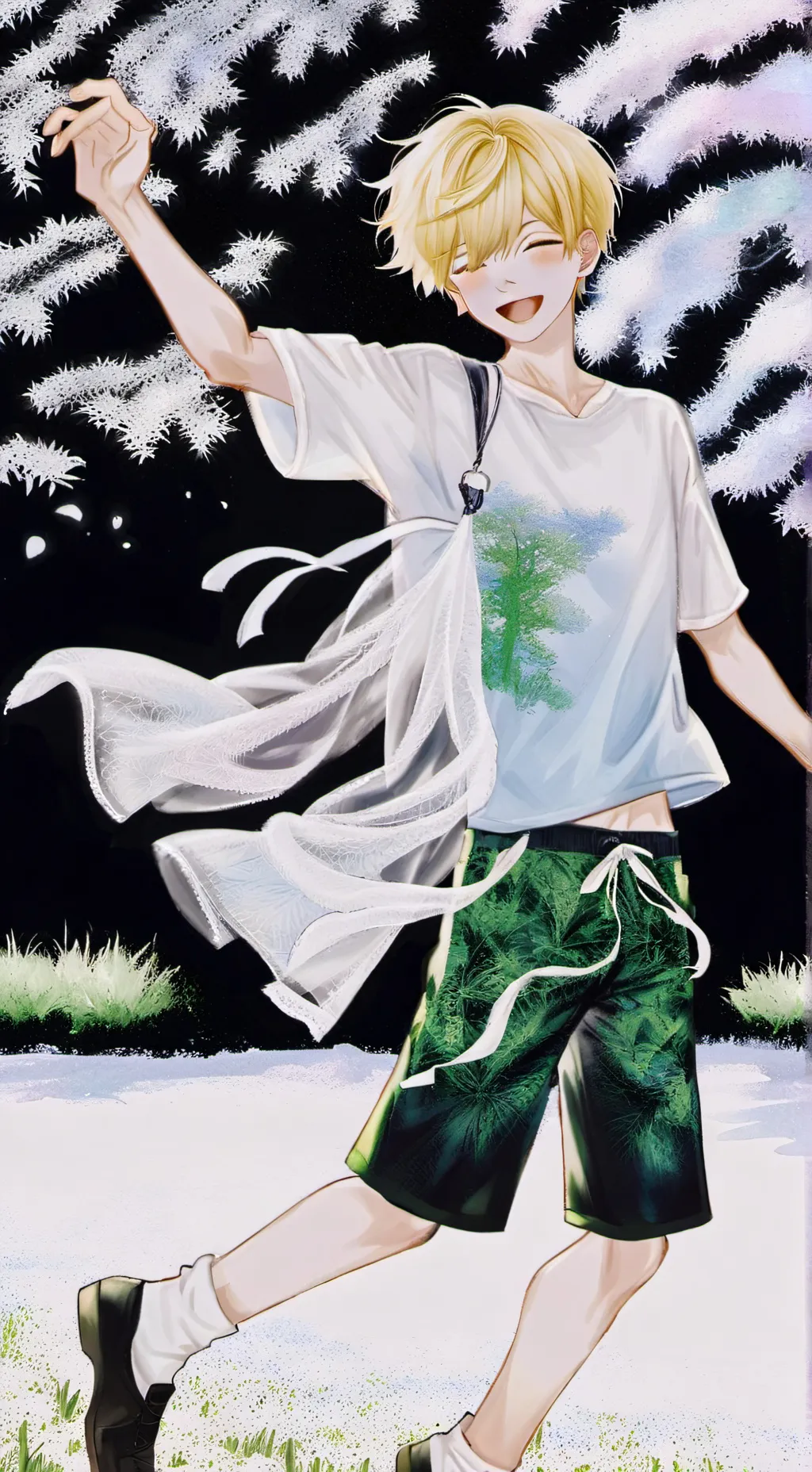 ai character: Noël background