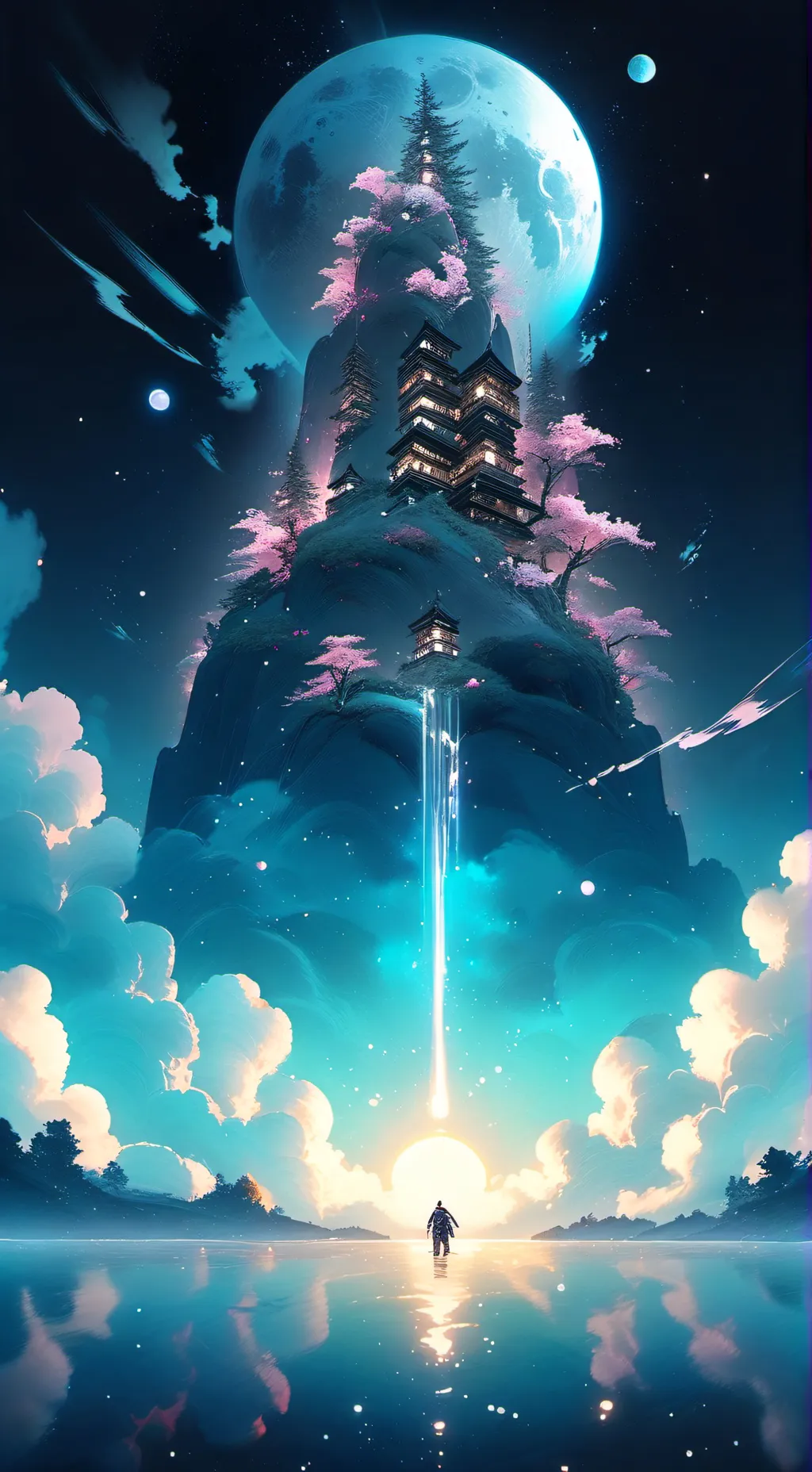 ai character: Stargazing Hanako background