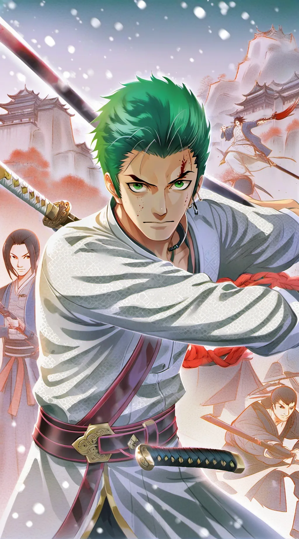 ai character: Zoro background
