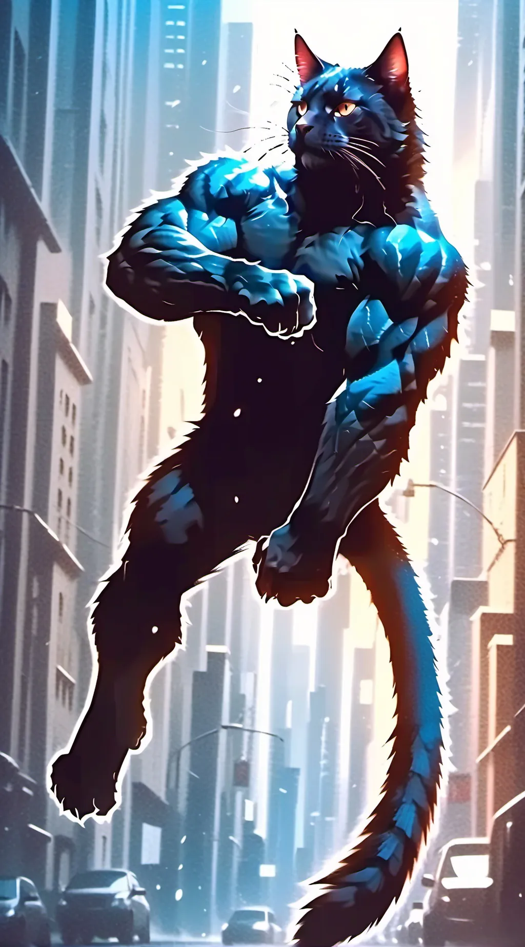 ai character: cat god background