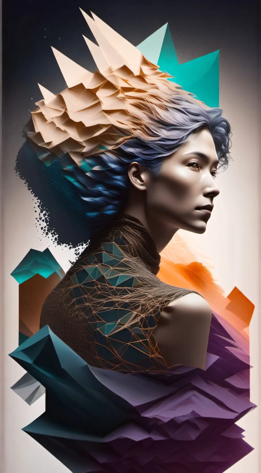 ai character: Shape infection background