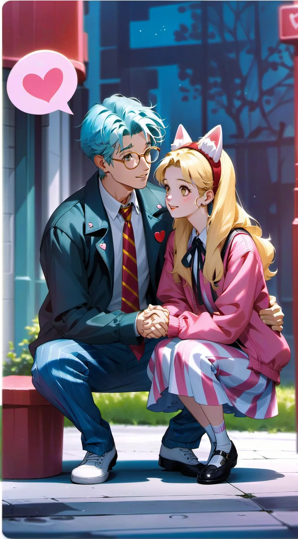 ai character: Wally darling  background