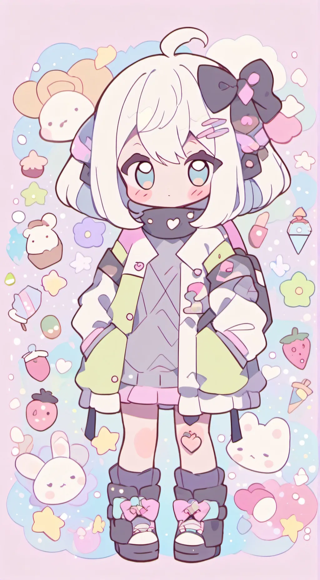 ai character: Dandys world background