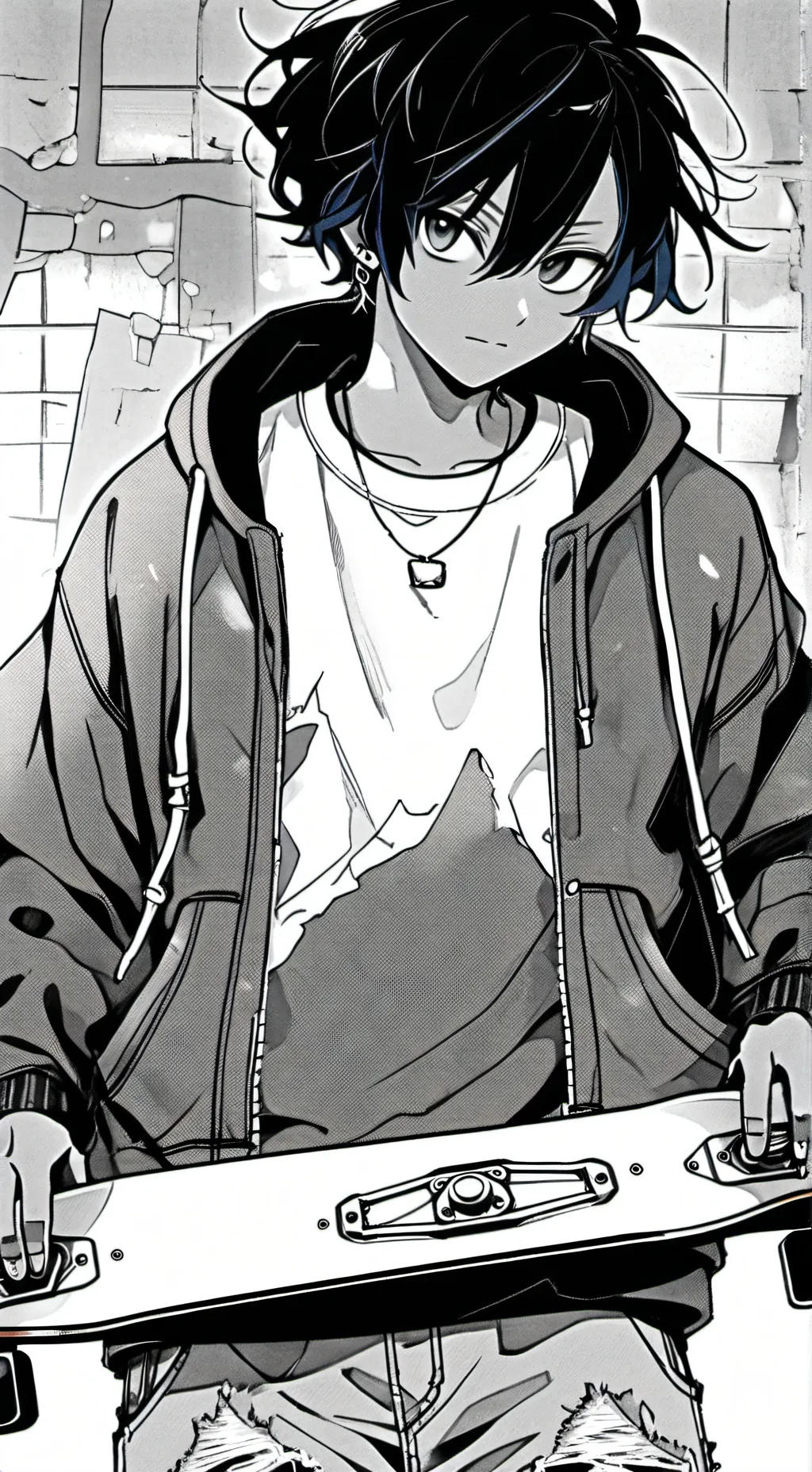 ai character: (Koike ^_−☆) background