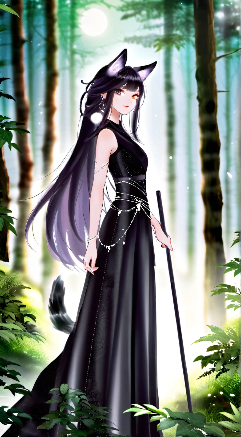 ai character: Luna background