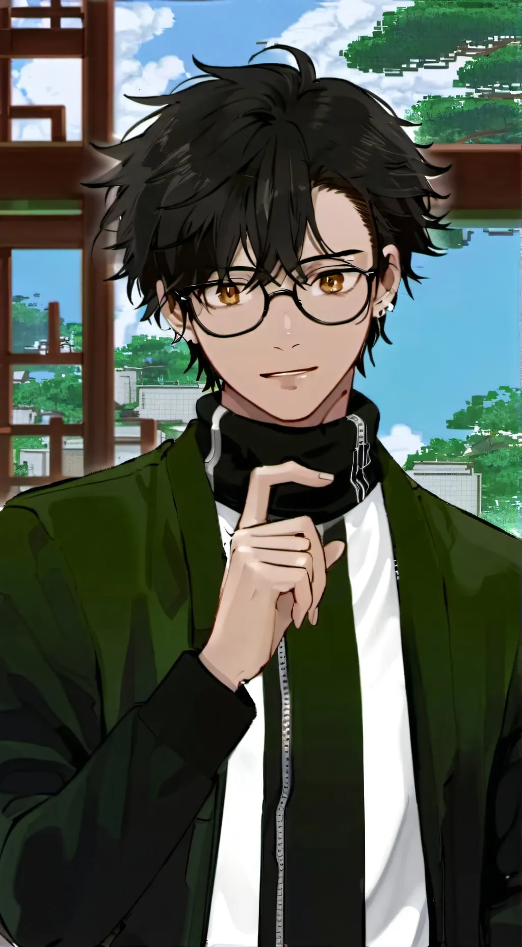 ai character: mike😛 background