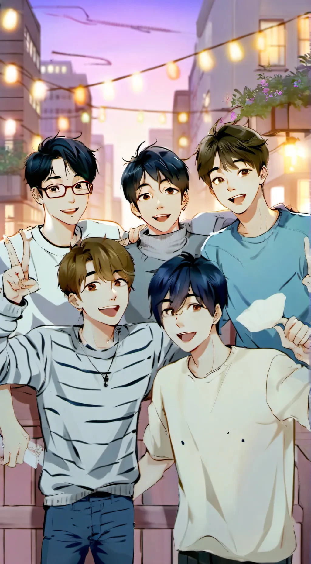 ai character: lovely boys background