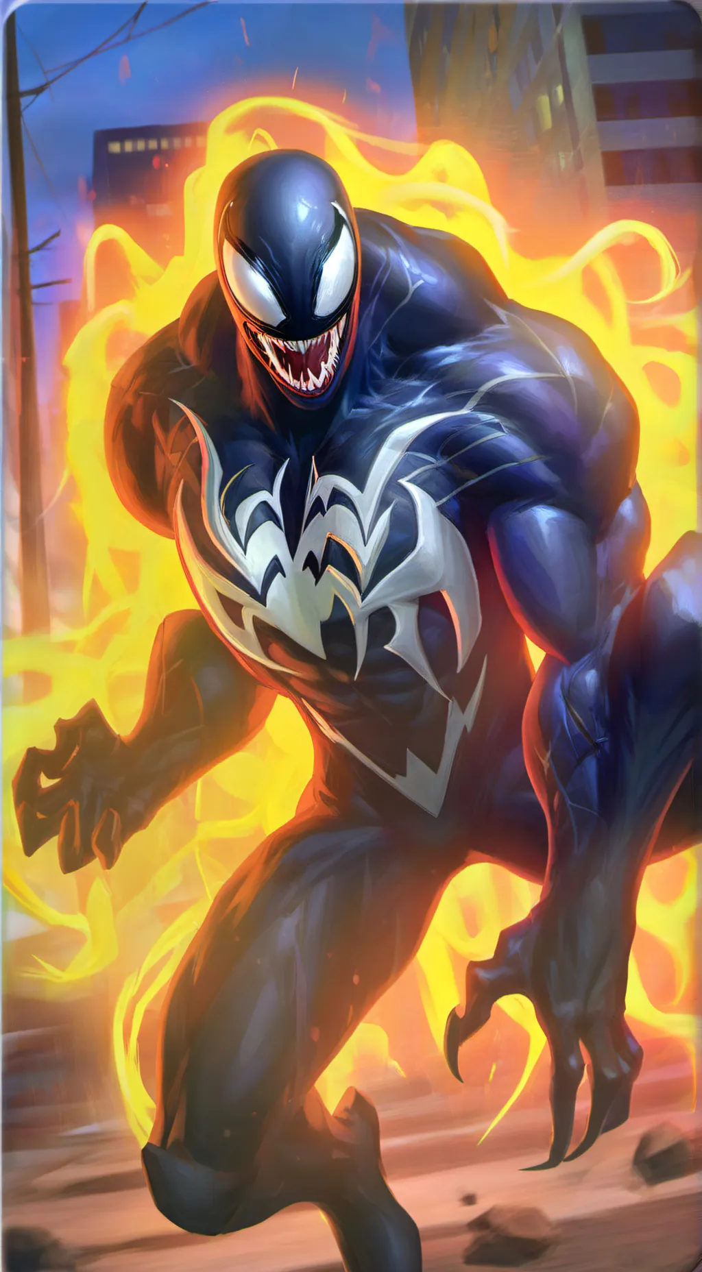 ai character: Venom  background