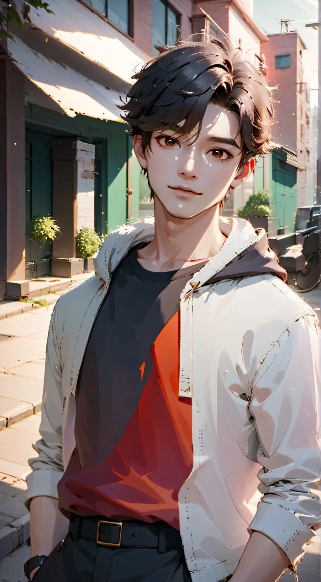 ai character: storyteller background