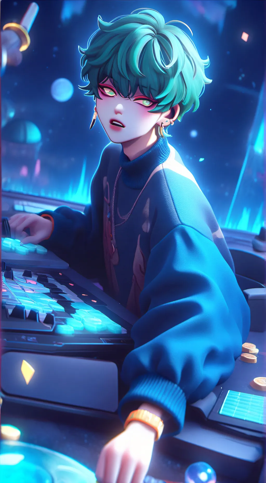 ai character: baby saja background