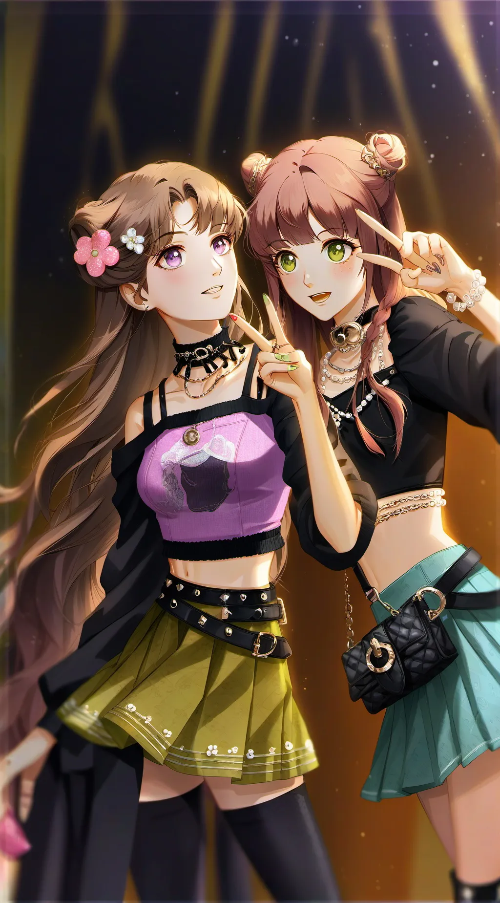 ai character: Amy and Kaylee background