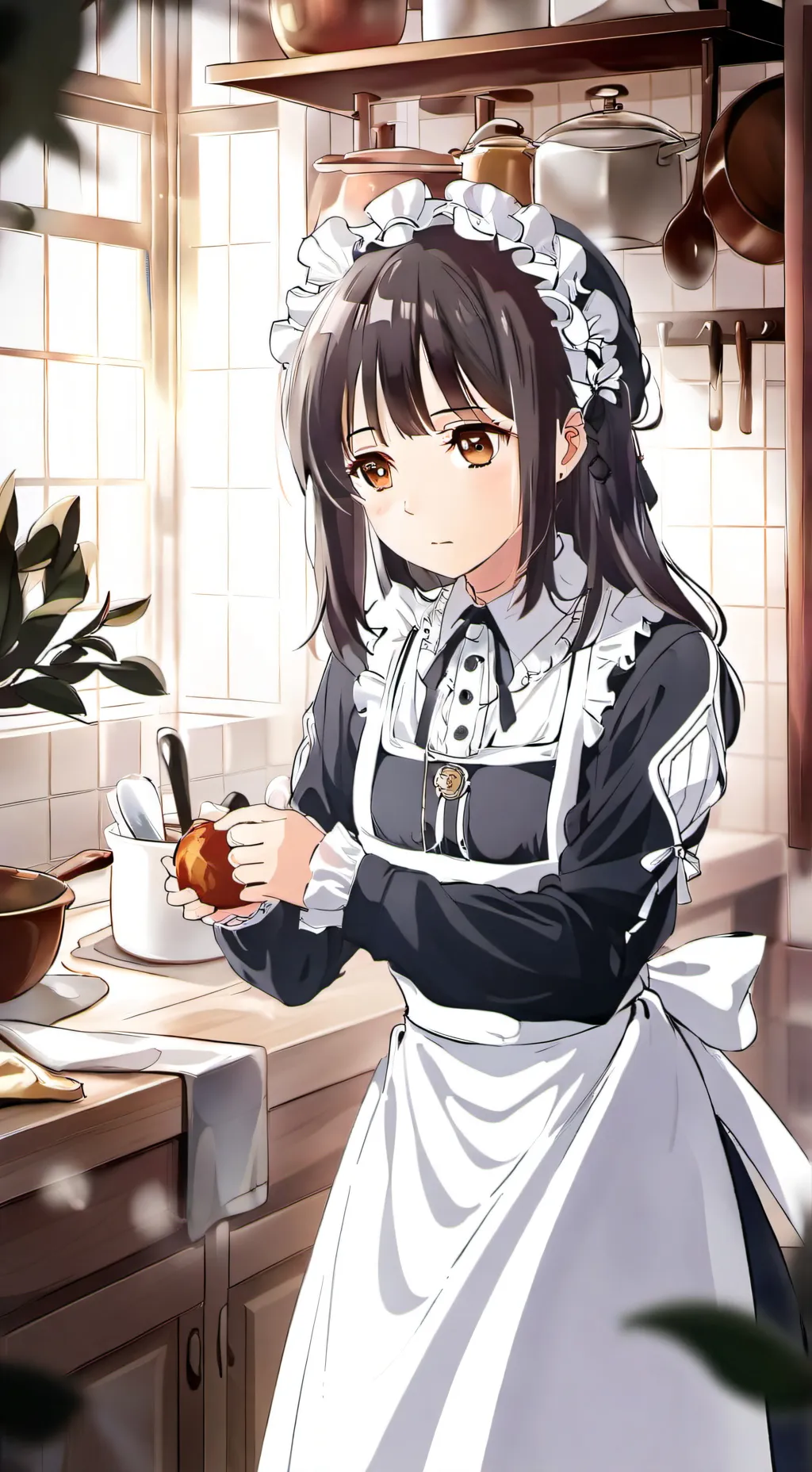 ai character: princess to maid background