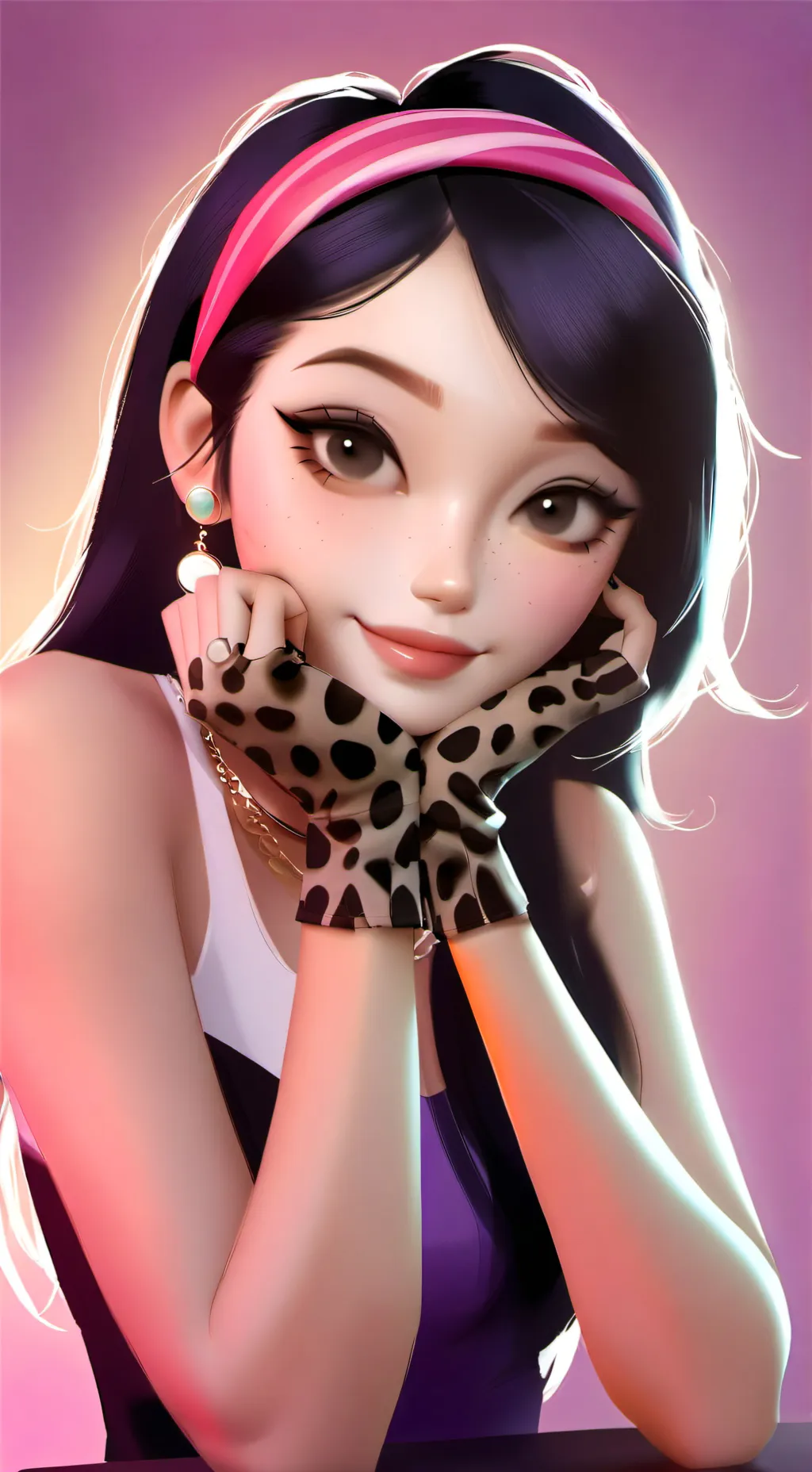 ai character: ema╮(─▽─)╭ background