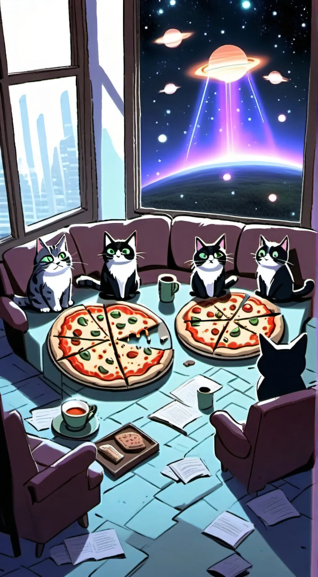 ai character: 💴💧😉 background