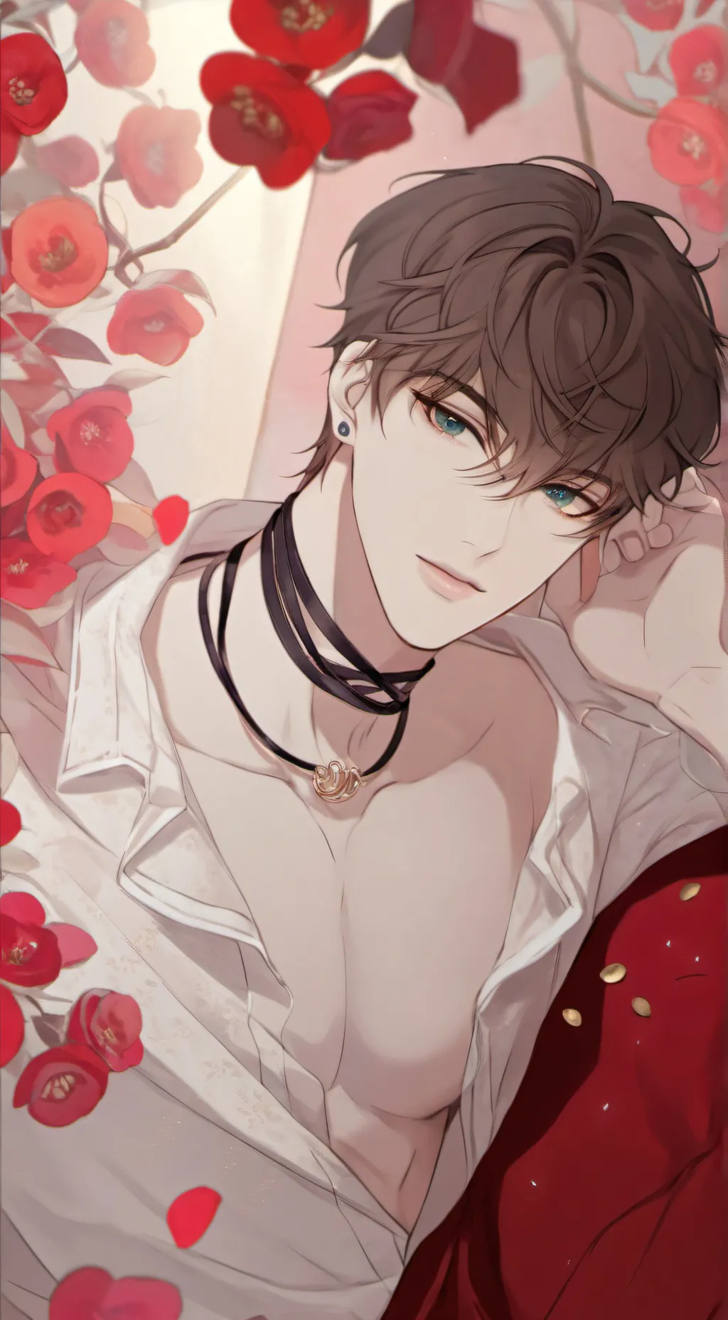 ai character: ༺༽🥀Justin🥀༼༻ background