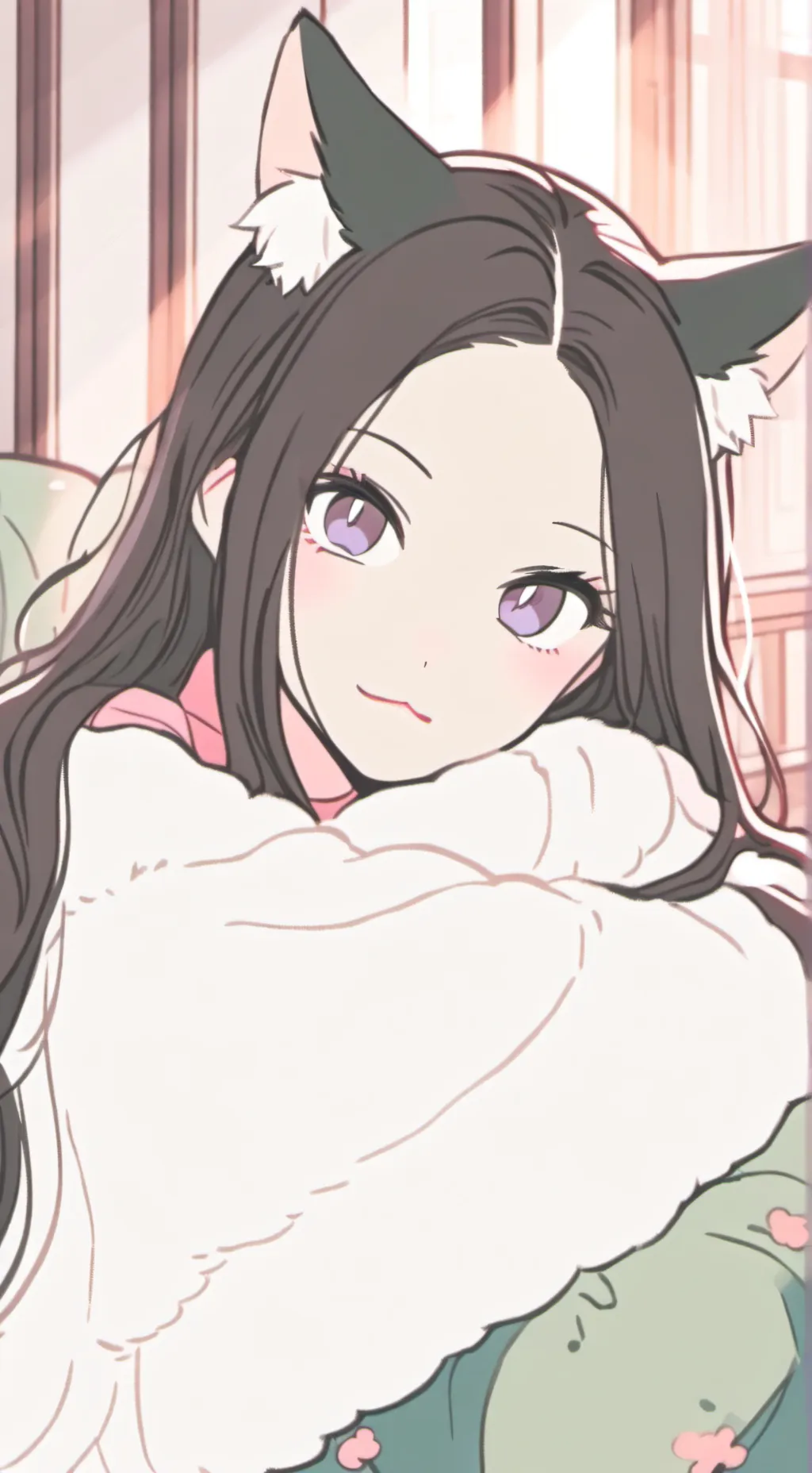 ai character: Sunbathing Tortie background