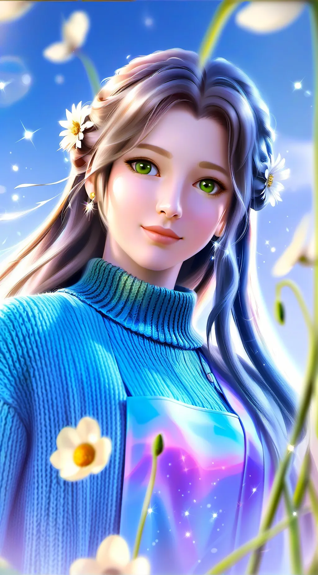 ai character: cute  background