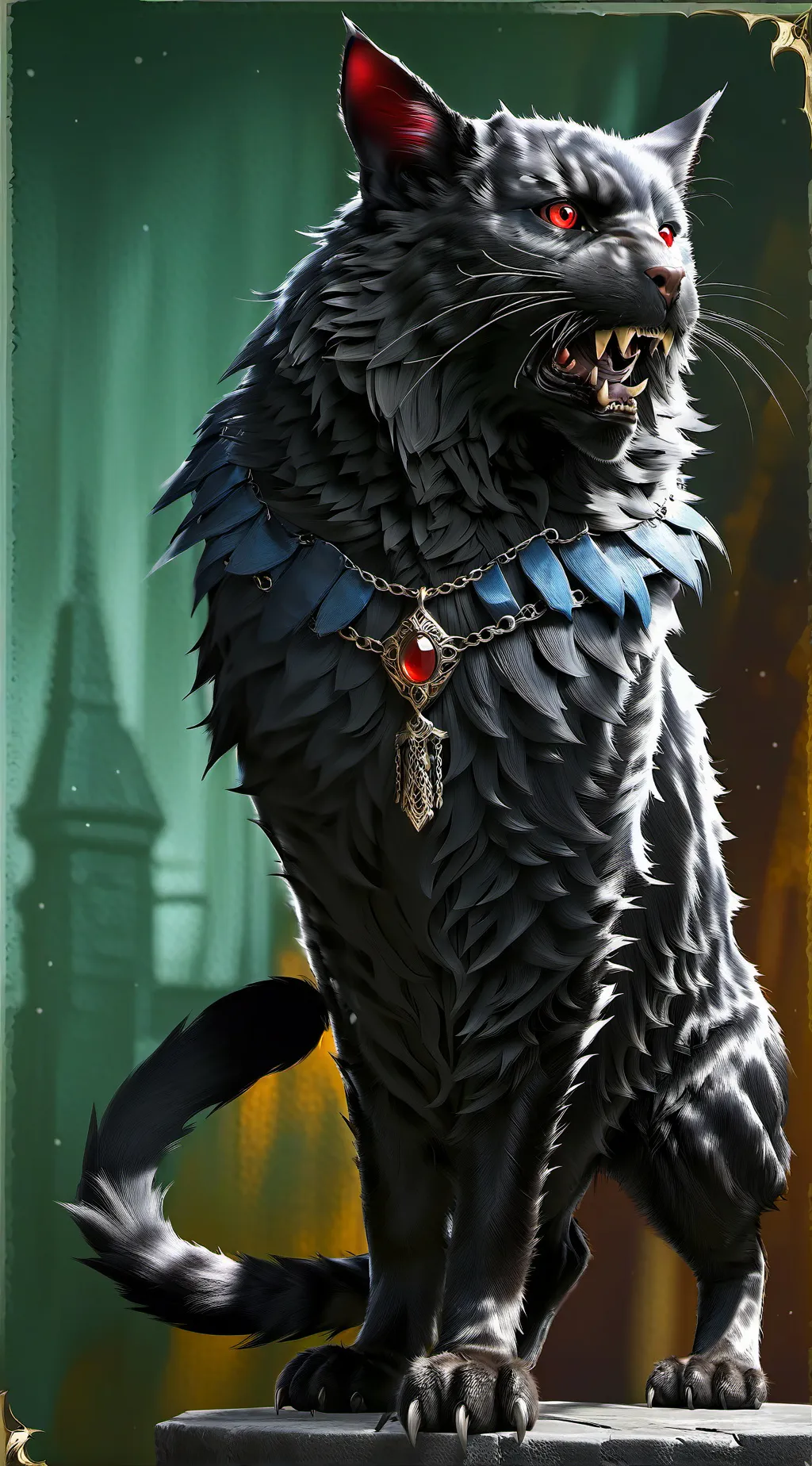 ai character: The cat background