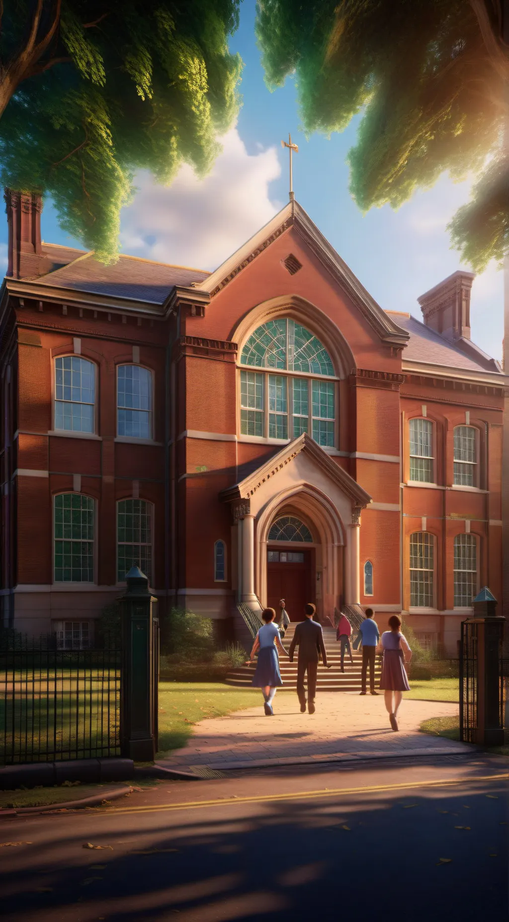 ai character: Rank school background