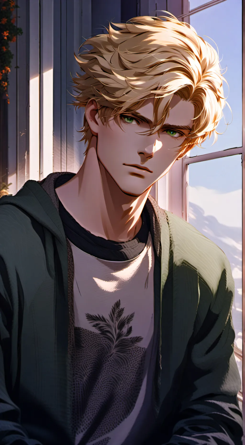 ai character: Leon background