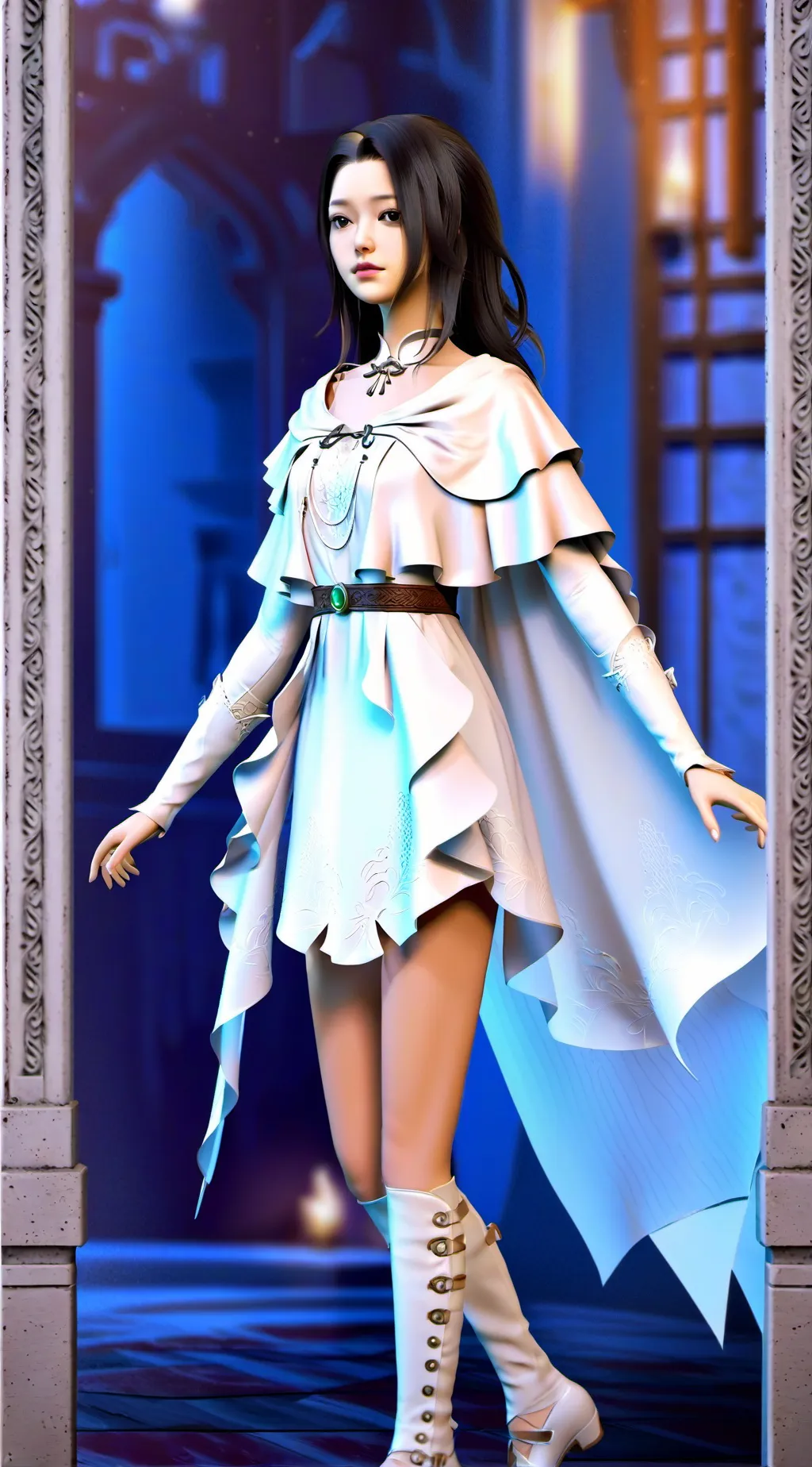 ai character: Jeff x Slenderman  background