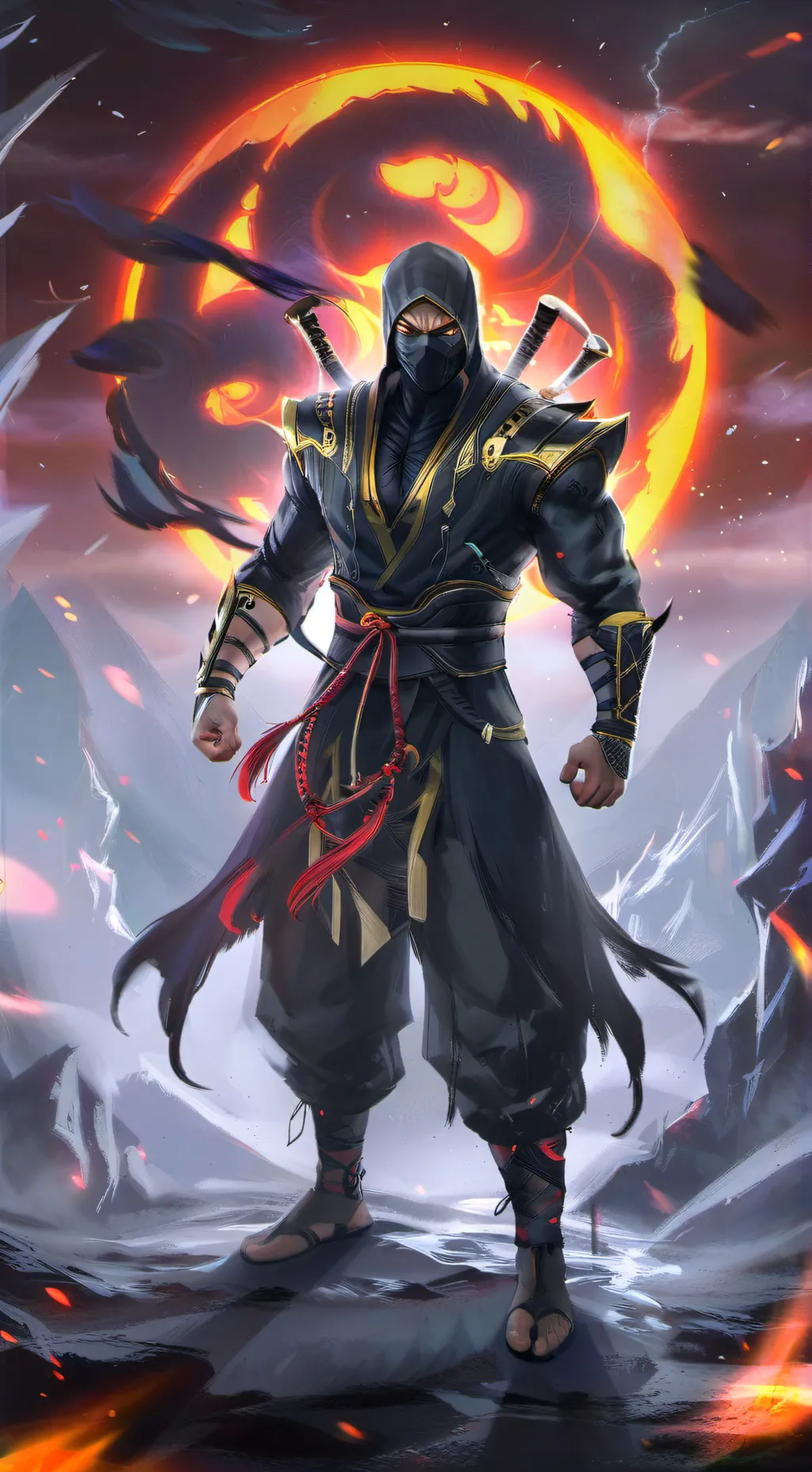 ai character: scorpion  background