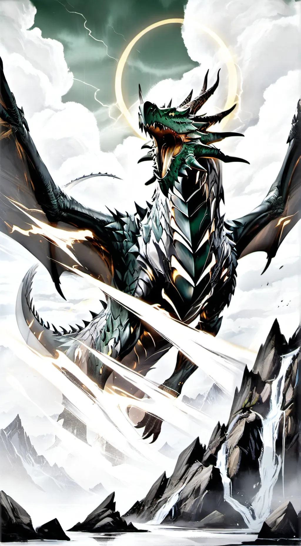 ai character: the dragon background