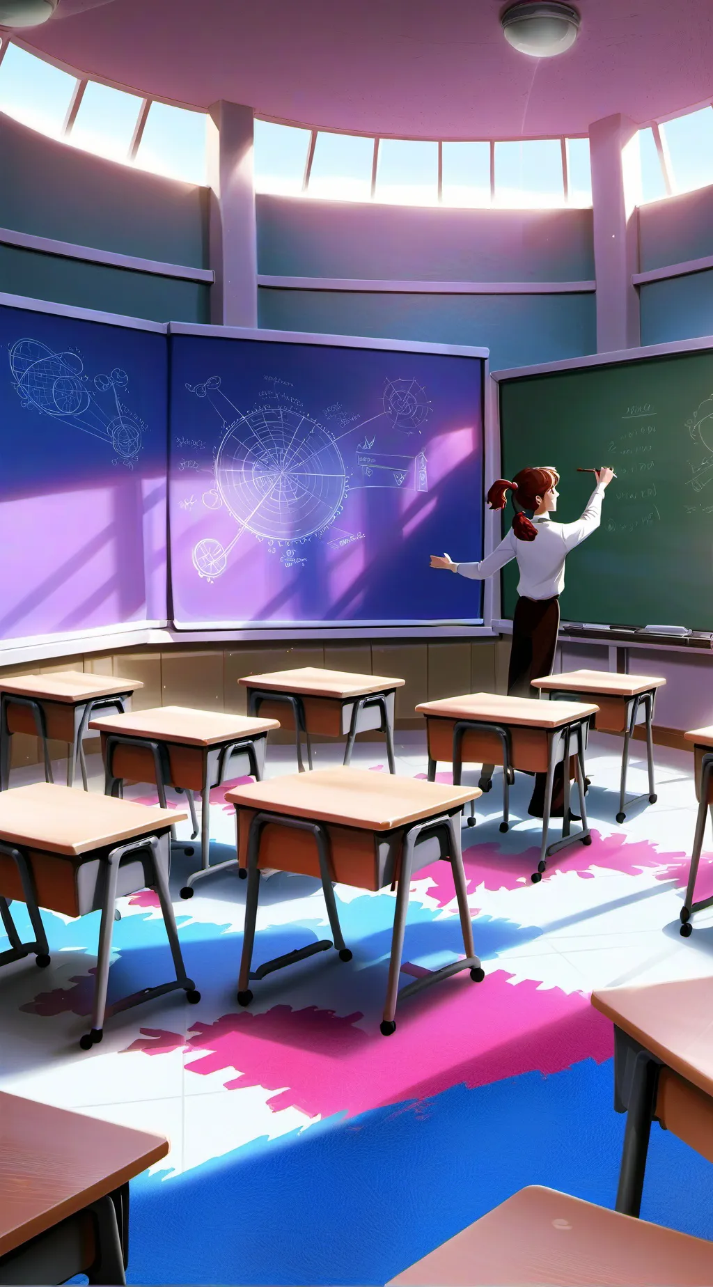 ai character: Classroom background
