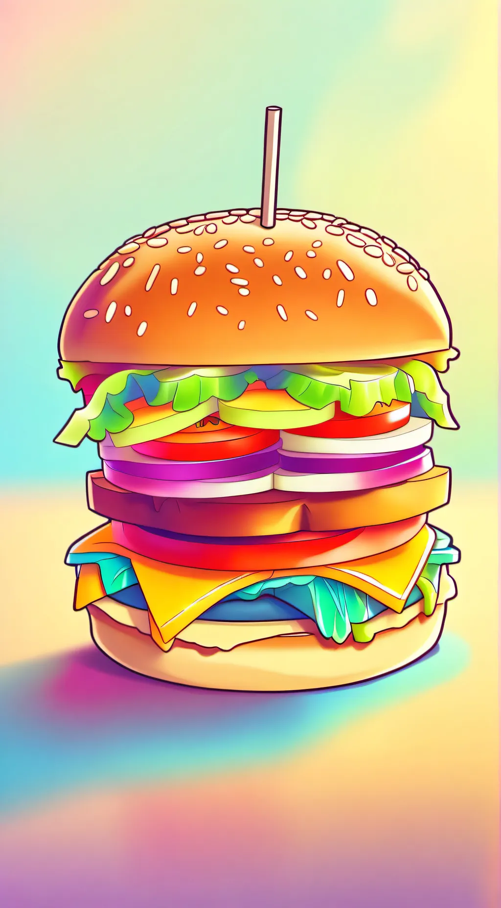 ai character: Poison Burger :D background
