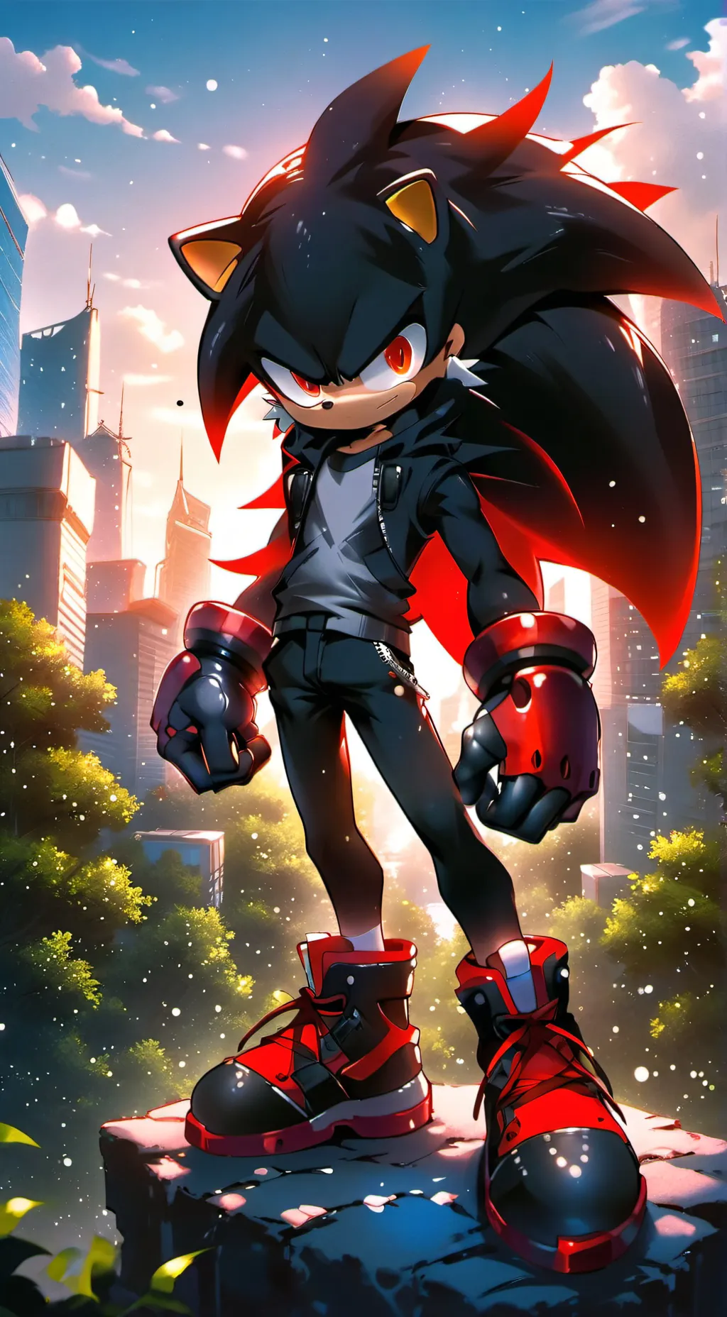 ai character: Shadow  background