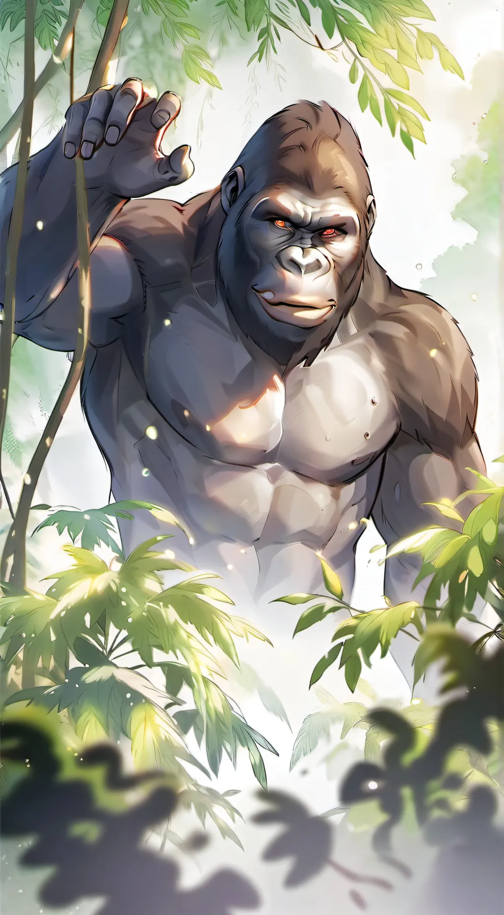 ai character: Bob o gorila  background