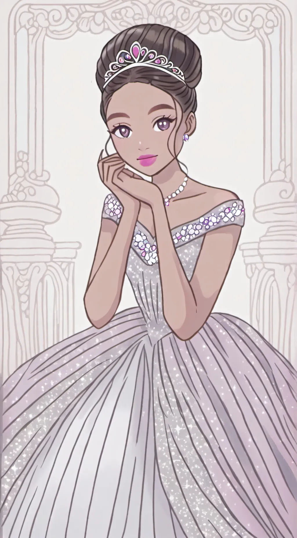 ai character: princess sydney💖🌺 background