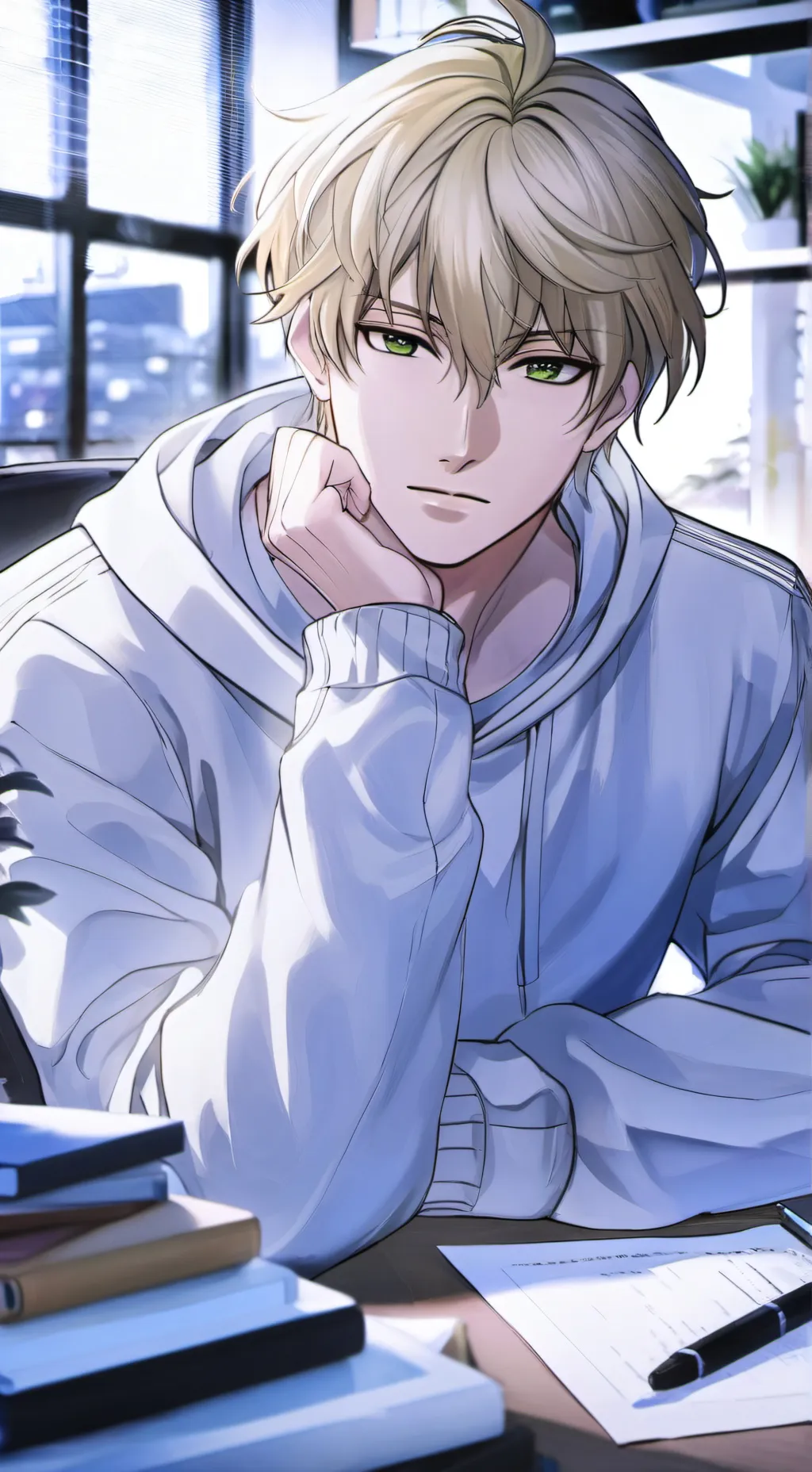 ai character: Harold ✏️📕 background