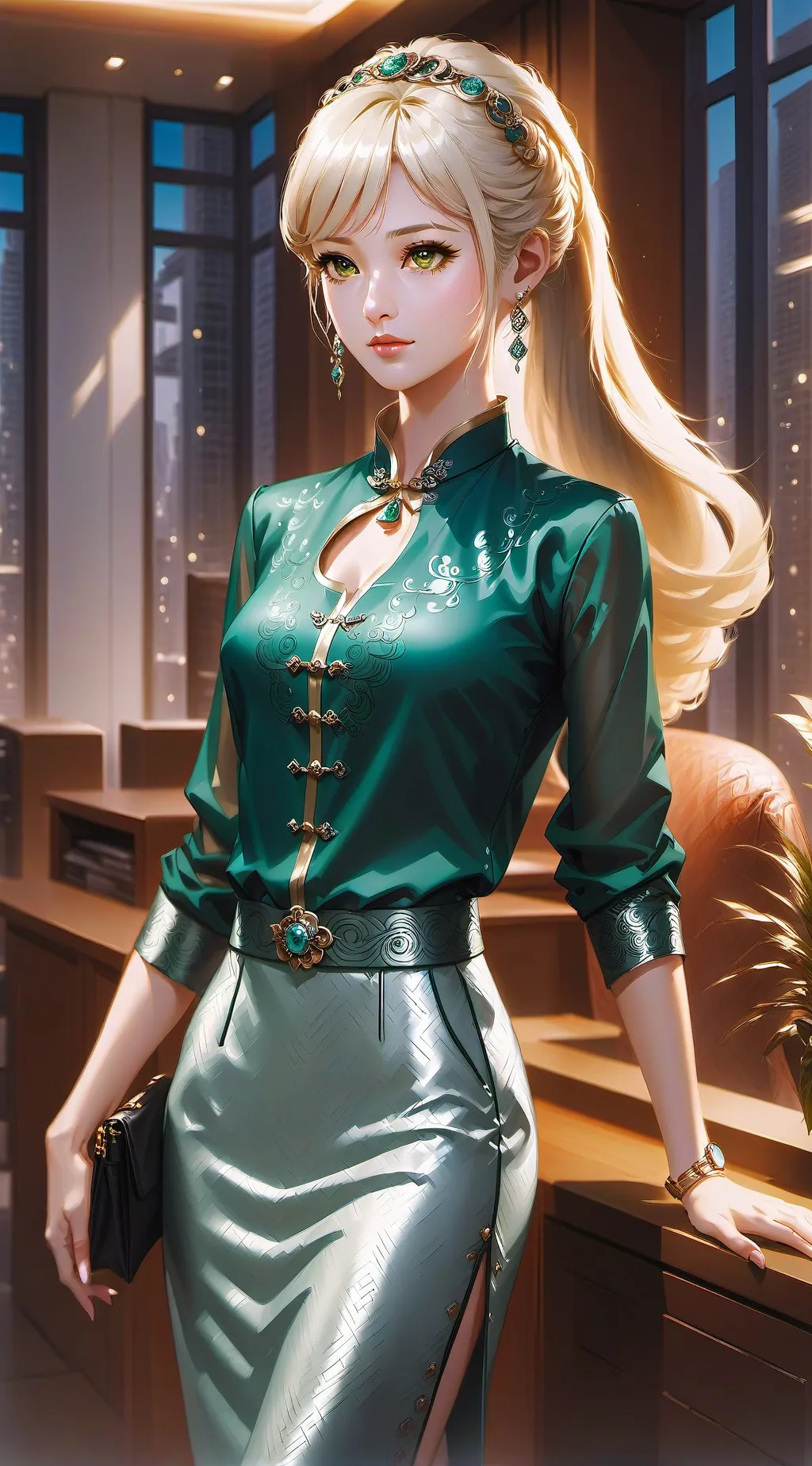 ai character: spoiled rich girl background