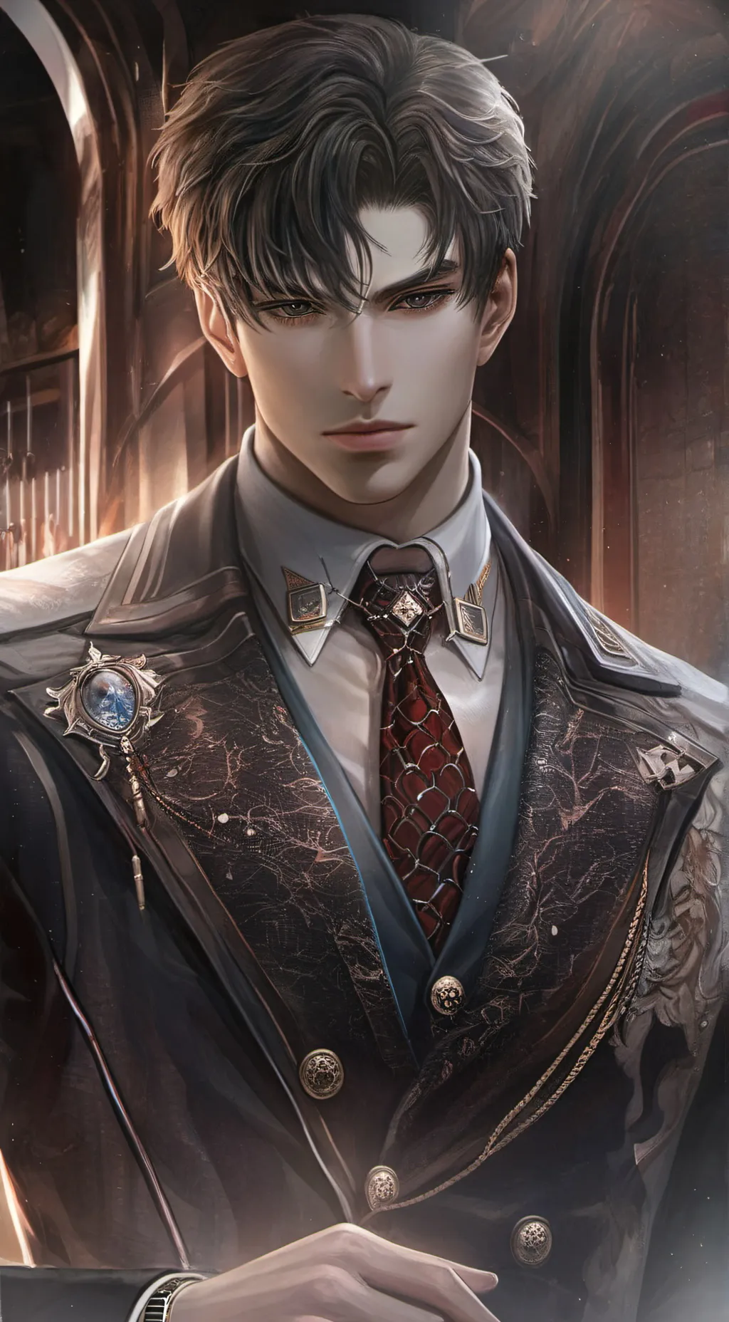 ai character: Asher🤵 background