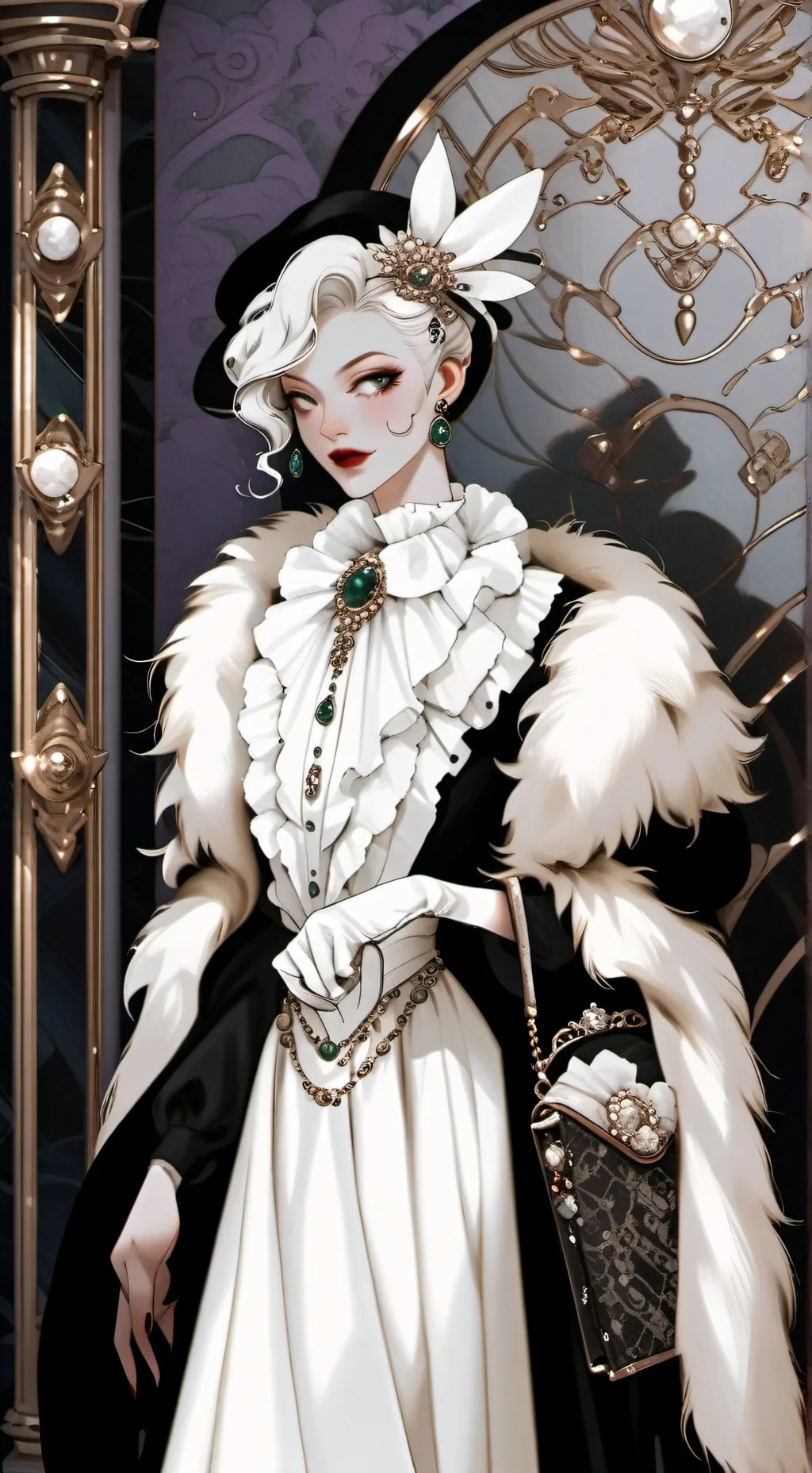 ai character: The Wealthy Enigma background