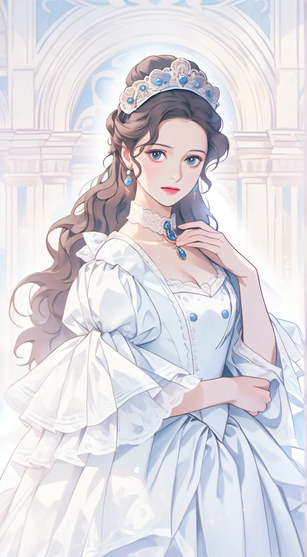 ai character: Cristine  background