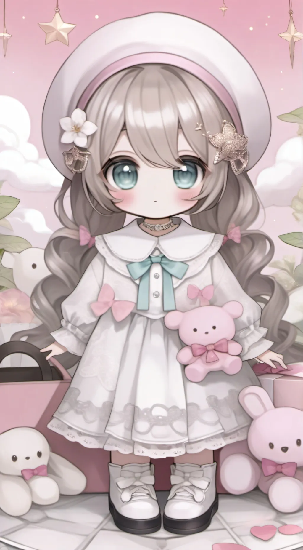 ai character: FunnyBerrycake background