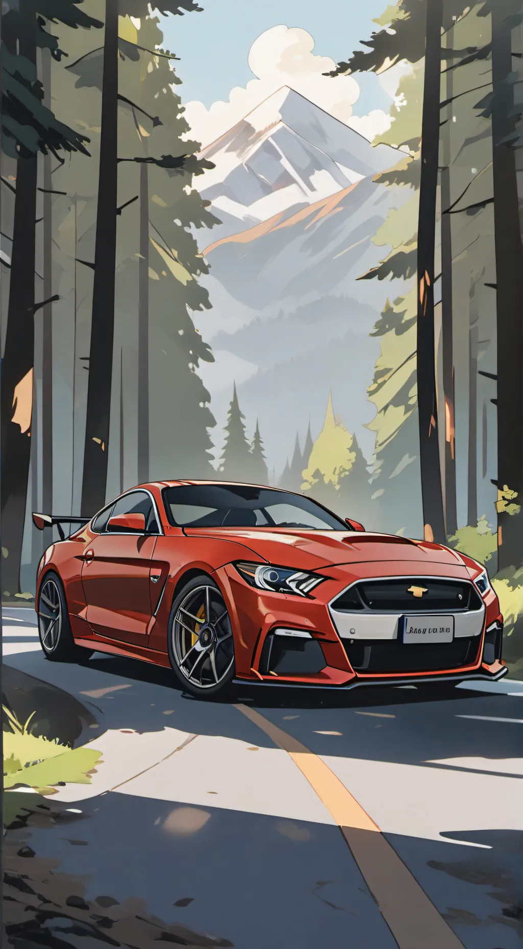 ai character: Dw main road trip background