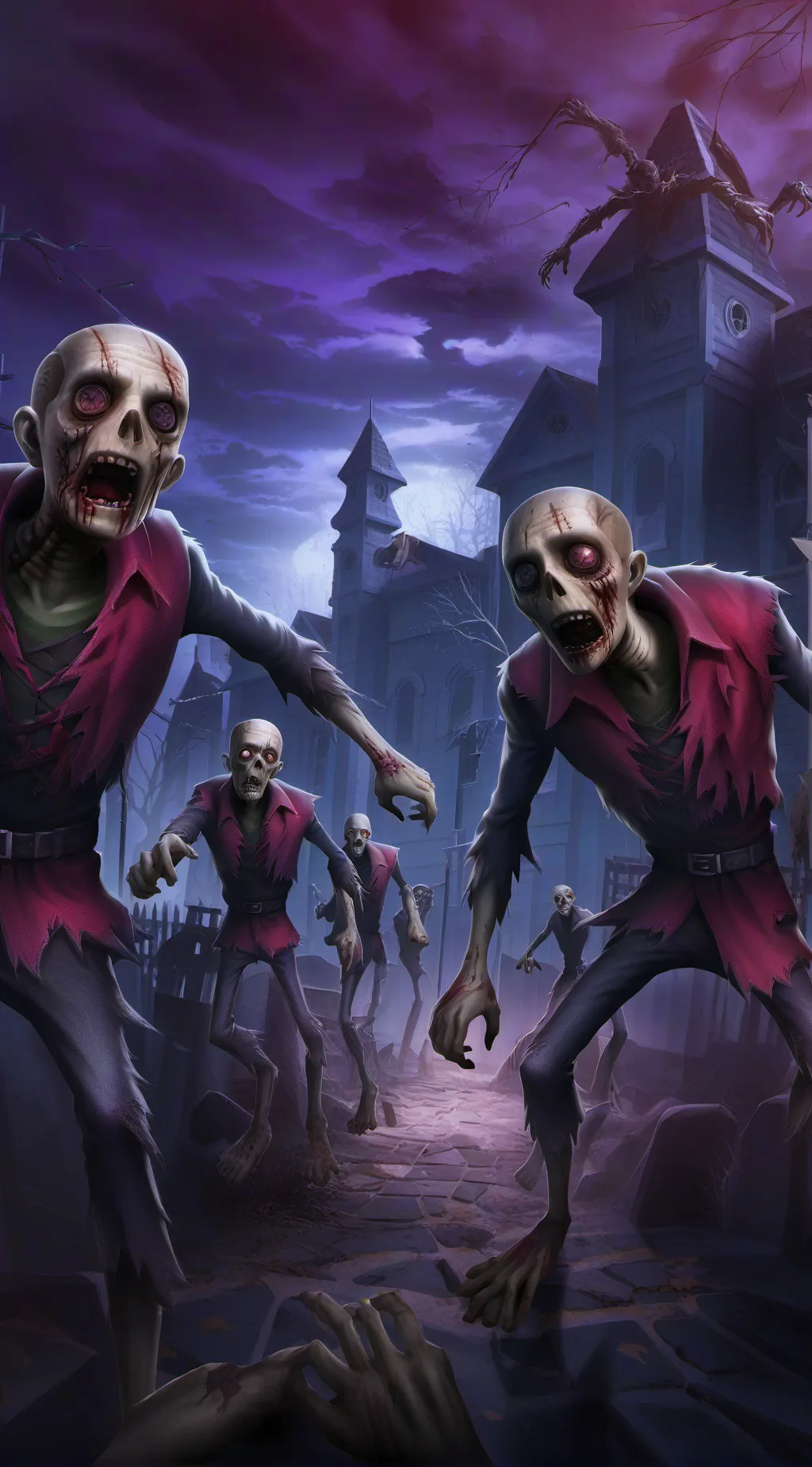 ai character: Dw zombies 2🧟‍♀️! background